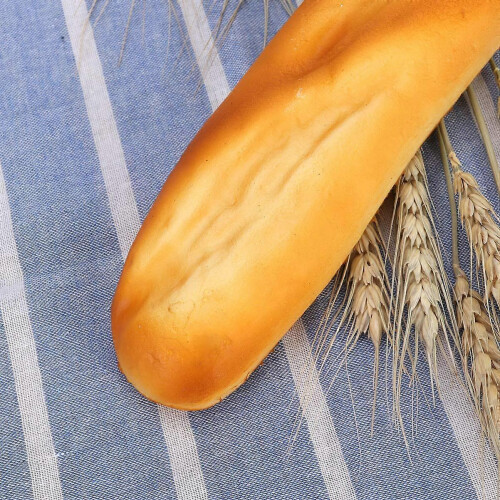 (B) Artificial Bread Fake Bread Simulation Food Model Kitchen Decoration Prop Simulation Bread (Croissant) Medium 2