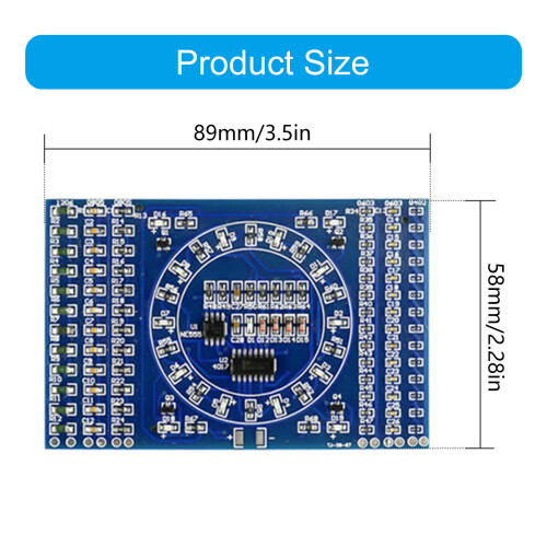 DIY Rotating Water Flows Light Electronic Kit with 125 Component 2