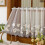 Lace Kitchen Tier Curtains Sheer Scalloped Floral 7