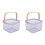2X Metal Mesh Basket, Multi-Functional Hanging Kitchen Baskets Fruit Basket with Handle 1
