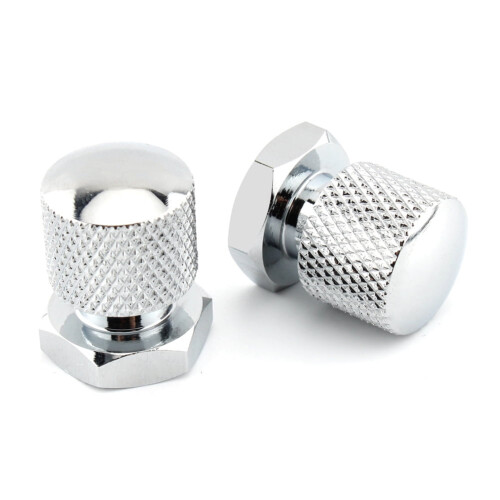 for Harley Softail Road Glide Solo Seat Nuts Mounting Nuts 1/4"-20 Thread Silver 2