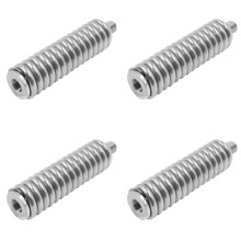 4X Heavy Duty CB Antenna Spring Mount Fits for Mobile/Vehicle CB Radio Antenna Mount 3/8-24Inch Threads Stainless Steel