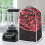 Red Heart Pattern Foldable Polyester Mixer Cover with Machine Washable for Home Kitchen Indoor 5