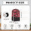 Red Heart Pattern Foldable Polyester Mixer Cover with Machine Washable for Home Kitchen Indoor 6