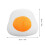 NICEXMAS 1Pc Durable Plush Poached Egg Throw Pillow Orange Sofa Decoration 2