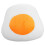 NICEXMAS 1Pc Durable Plush Poached Egg Throw Pillow Orange Sofa Decoration 5