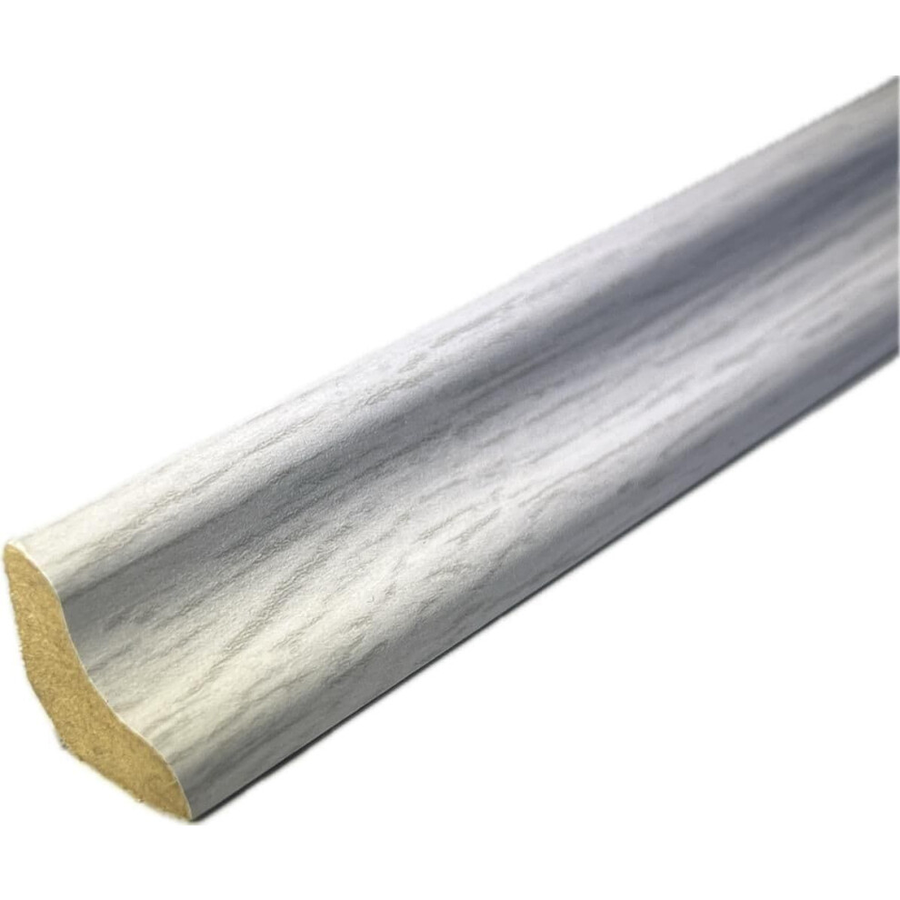 Laminate & Wood Floor Scotia Beading 826 Silver (2.4M Length - 18Mm Scotia) Pack Of 5 9508536566843