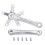Bicycle Crank 170mm 130BCD Mountain Bike Left Right Set 6
