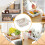 2PCS Refrigerator Organizers and Storage - Pull-Out Storage Bin for Eggs, Fruits & Vegetables 3