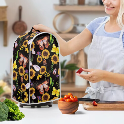 Multifunctional Blender Cover Sunflower for Foldable Polyester Protects Blenders Processors 2
