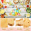 Ξύλινος δίσκος σνακ, σκαλιστός δίσκος σερβιρίσματος με σχέδιο ζώων για γλυκά και 3