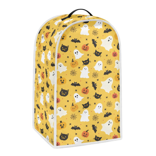 Halloween Print Design Coffee Machine Dust Cover Polyester for Kitchen Household 1