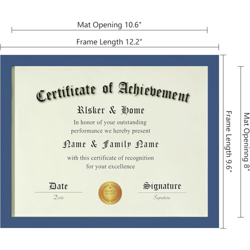 Navy Blue Wood Composite Picture Frame 8x10 6 Pack 2