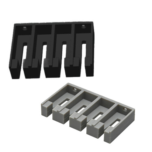 Wall Mounted Tool Holders Lightweight Yet Strong Garage-Grey 1