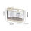 Organisateur de couverts transparent avec compartiments égouttables 3