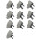 10X High Quality 5 Pin D12 MAP Gas Pressure Sensor for AEB MP48 LPG CNG Conversion Kits 1