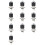10X H4 LED Spotlight Small Light Bulb LED Motorcycle Modified Headlight Integrated Two-Color Headlight Accessories 1