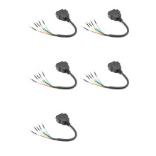 5X 16 Broches OBD OBD2 Femelle K Ligne Can Ligne Cavalier Testeur Connecteur Voiture Diagnostique Câble D'Extension Cordon Queue de Cochon