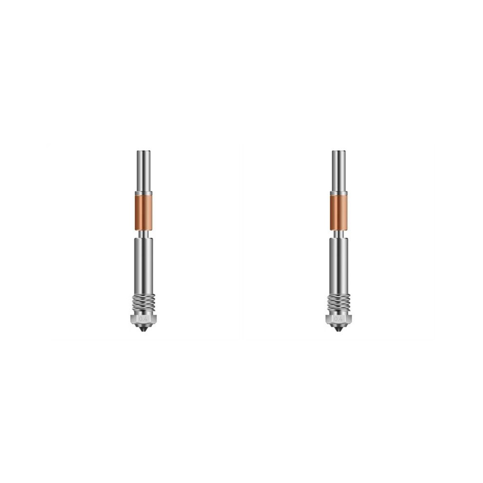 2Pcs 0.4Mm For Qidi Plus4 Bimetallic Nozzle With Ceramic Insulation Integrated Design Quick Removal Integration Nozzles 6034256546900