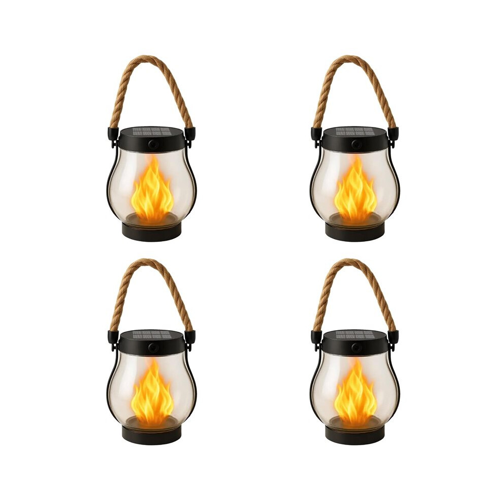 4Pack Solar Lantern Outdoor S, Waterproof Dancing Flame Solar Lanterns Outdoor Solars Lantern (4 Pcs) Light 4712444287102