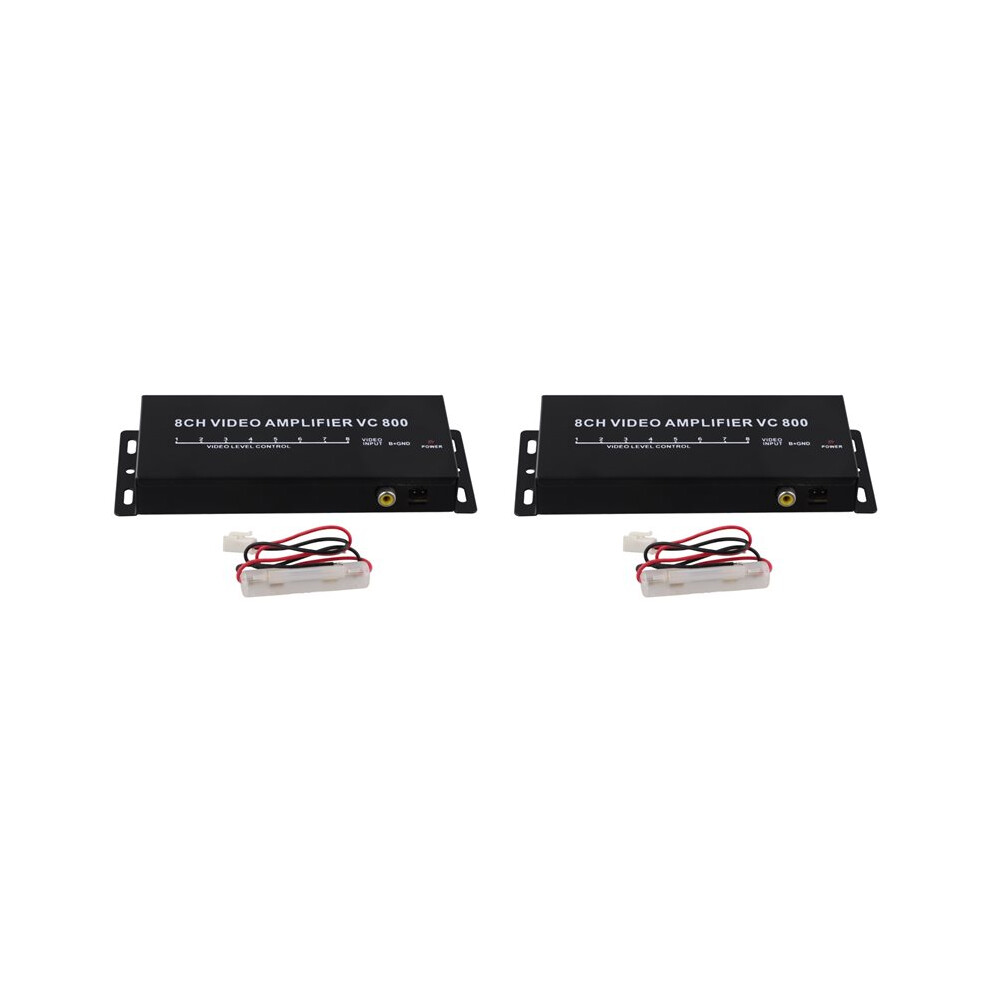 2X DC12V Car Auto 1 to 8 Output Video Signal Spliter Amplifier for DVD/LCD/TV Video Spliter MX1322-image-OPC-PWMPC27-NEW