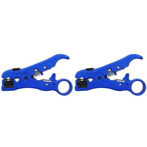 2X Multi-Purpose Coaxial Cable Stripper Cable TV Cable Stripper Wire Stripper