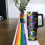 Ποτήρι Rainbow 40oz με λαβή και καλαμάκια – Μονωμένο ποτήρι από ανοξείδωτο ατσάλι LGBT 5