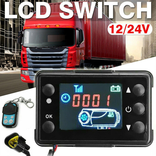LCD Car Heater Switch Parking Controller 4 Button Remote Cont 4K9G New S4 1