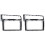2pcs 8 Inch Glass Screen Frame for   7 2013-2021 Console Center GPS Navigation Panel Cover Trim Frame 1