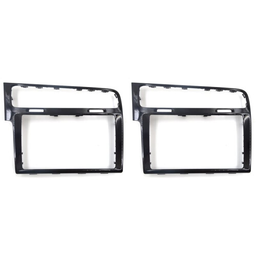 2pcs 8 Inch Glass Screen Frame for   7 2013-2021 Console Center GPS Navigation Panel Cover Trim Frame