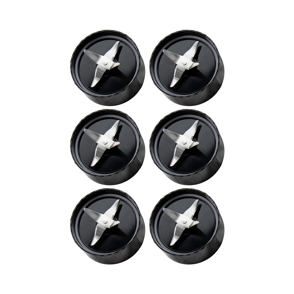 6X Blade Replacement Part For Magic-Bullet (250W, Mb1001 Series) Blade Stainless Steel Blade Spare Black 6034236470461