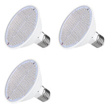 3X E27 300Leds Plante Élèvent la Lampe Led Ampoules de Croissance à Complet Lampe Phyto de Fleur de Semis pour Plantes Hydroponiques