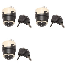 3X Interruttore di Accensione con 6 Chiavi per JCB 3CX 4CX 85804674 701/80184 50988
