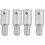 4 pcs Broom Handle Threaded End Replacement Broom Handle Extension Pole Adapter 3