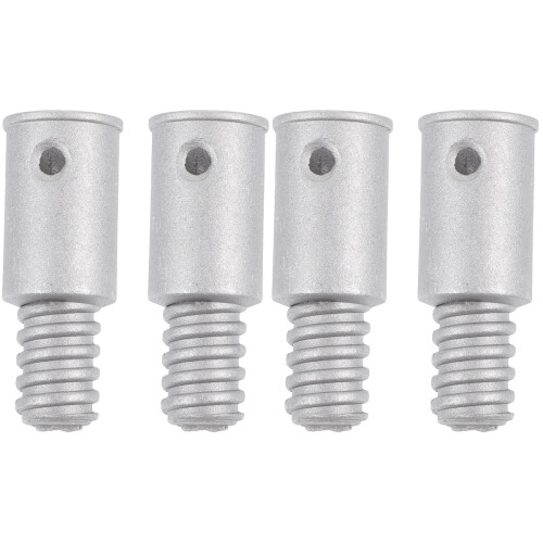 4 pcs Broom Handle Threaded End Replacement Broom Handle Extension Pole Adapter 2