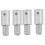 4 pcs Broom Handle Threaded End Replacement Broom Handle Extension Pole Adapter 4