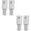 4 pcs Broom Handle Threaded End Replacement Broom Handle Extension Pole Adapter 8
