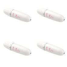 4X Elektrische Oog Gezicht Massager Vibratie Anti-Aging Oog Rimpel Massager Donkere Kringen Verwijderen Draagbare Schoonheidsmassage Wit