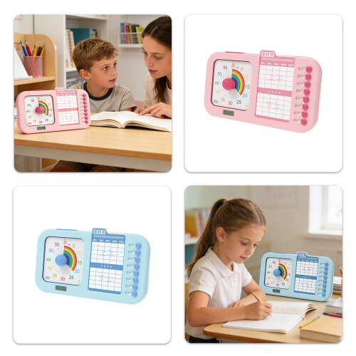 Flexible Display Clock For Kids Adults School Workplace And-L 2