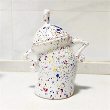 3X Canister with Attitude,Fun Airtight Kitchen Storage Canisters,Cute Food Storage Tank with Airtight Lid White