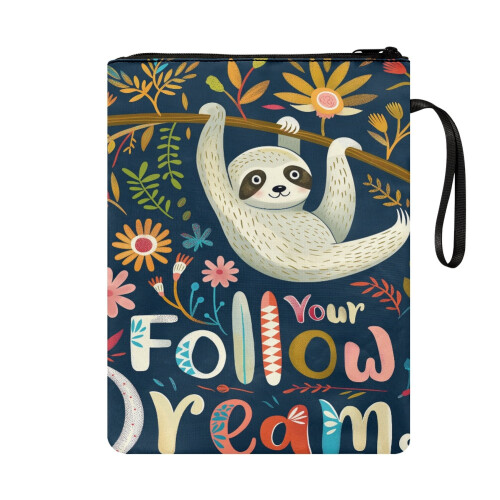 Book Cover Sleeve – Polyester Zip Case for Textbooks & 1