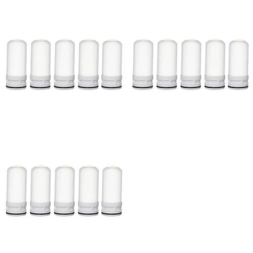 15 Pcs Replacement Inner Ceramic Filter Filter Elements for Faucet Water Purifier Kitchen Tap Washable Filtro Rust