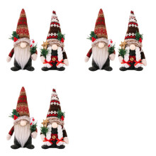 6X Christmas Decorations, Chrismtas Gnome Home Decoration Indoor, Handmade Christmas Gnome, Great for Table Decoration