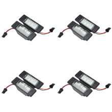 8Pcs 18Leds License Plate Lights Plastic for  Qashqai X-Trail Juke Primera Bright Led Number Licence Plate Light