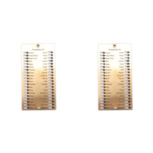 2X Lista de Compras de Metal Lista de Compras Reutilizável Quadro de Lembretes de Memória