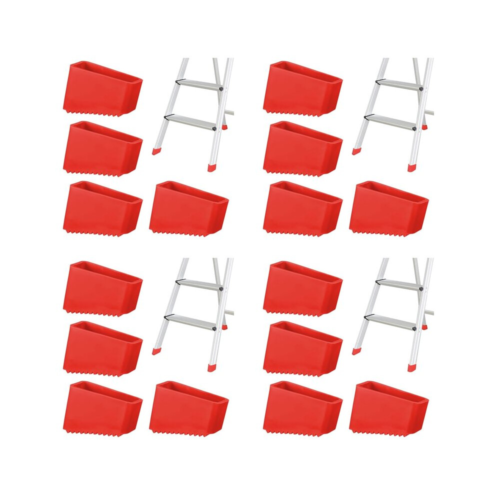 16Pcs Step Ladder Feet Covers Versatile Ladder Leg Covers Non-Skid Ladder Pads Rubber Foot Pad Insulating Foot Sleeve 6031337452105