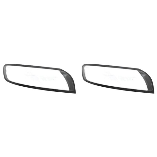 2X Car Headlight Lens Cover Headlamp Shell Lampshade for  S40 2007-2012  Light Transparent Replacement Shell R