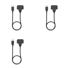 3X Câble Adaptateur Vers USB 3.0 pour Disques SSD/HDD 2,5 Pouces, Prend en Charge une Vitesse Allant Jusqu'à 5 Gbit/S
