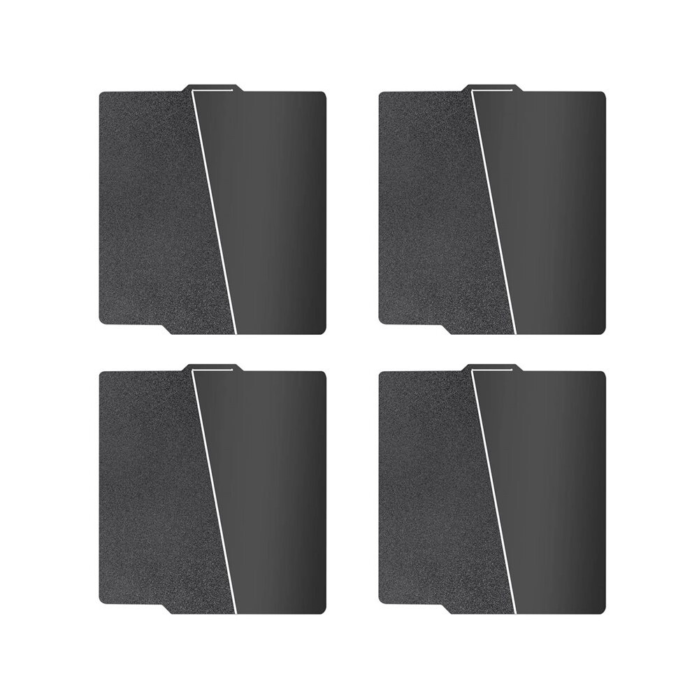 4 Set 257X257mm Black Pei Double Sided Build Plate For Bambu-Lab A1/X1c/X1/X1e/P1p/P1s, Smooth Pei&Textured Pei Plate 6034096210672