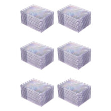 Cards Sleeves Top Loaders 60 Hard Plastic Card Protector Clear Card Brick + 12 Display Stand